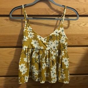 Floral Print Babydoll Cami Top